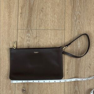 Coach Maple Leather Wristlet Clutch